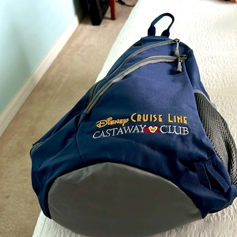 Disney Cruise Line Cast  Away Club NEW Sling Backpack Size Medium.